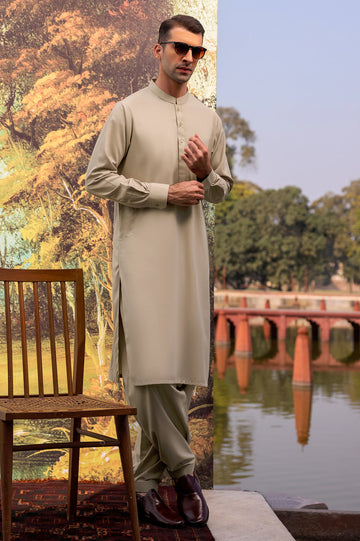 Light Fawn Wash & Wear Fabric