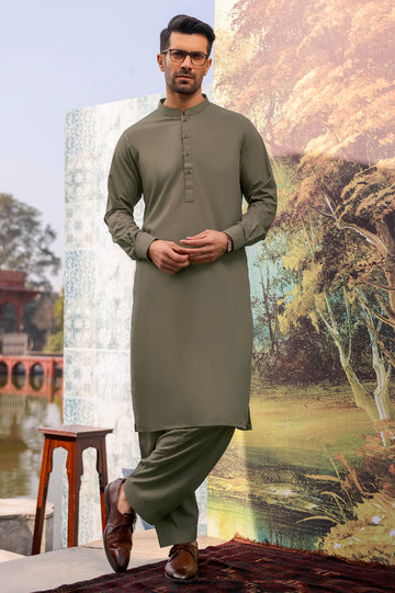 Light Green Wash & Wear Fabric