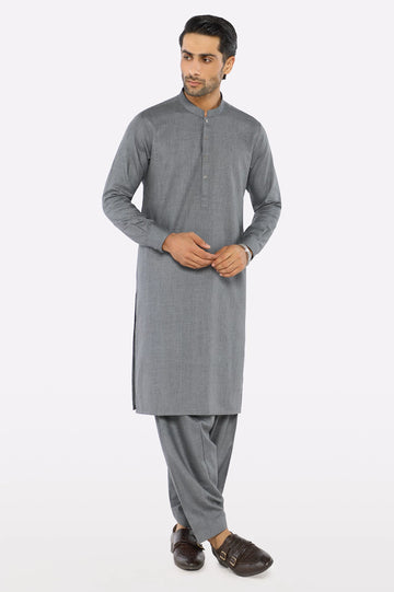 Dark Grey Wash & Wear Fabric