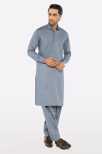 Grey Wash & Wear Fabric