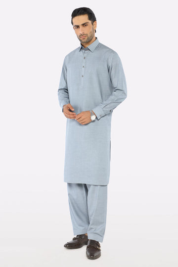 Light Grey Wash & Wear Fabric