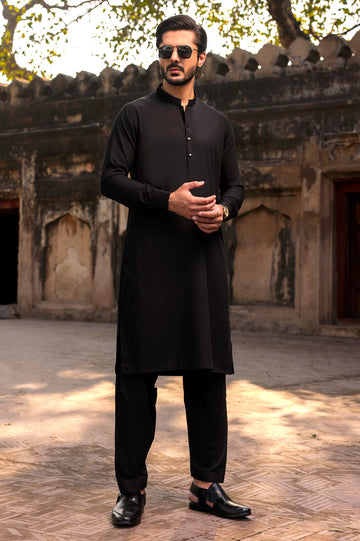 Black Wash & Wear Fabric