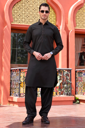 Black Wash & Wear Fabric
