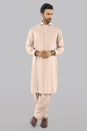 Beige Wash & Wear Fabric