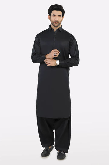 Black Wash & Wear Fabric