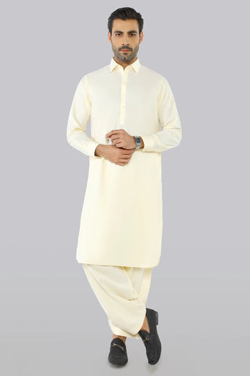 Cream Wash & Wear Fabric
