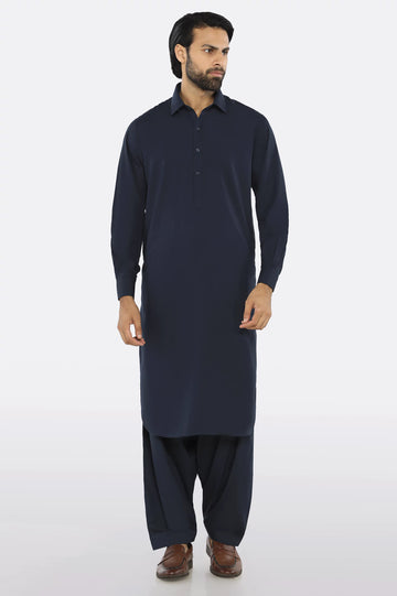 N-blue Wash & Wear Fabric
