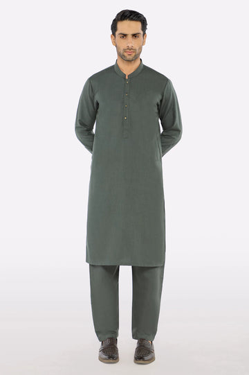 Green Wash & Wear Fabric