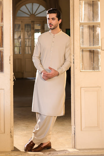 Light Brown Wash & Wear Fabric