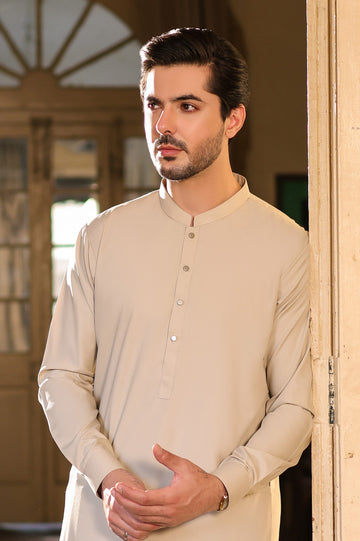 Light Brown Wash & Wear Fabric