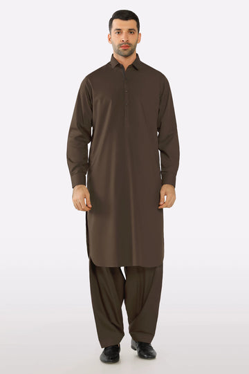 Brown Wash & Wear Fabric