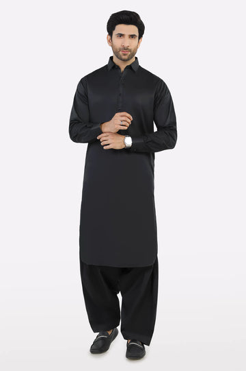 Black Wash & Wear Fabric