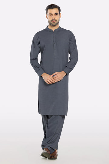 Dark Grey Wash & Wear Fabric