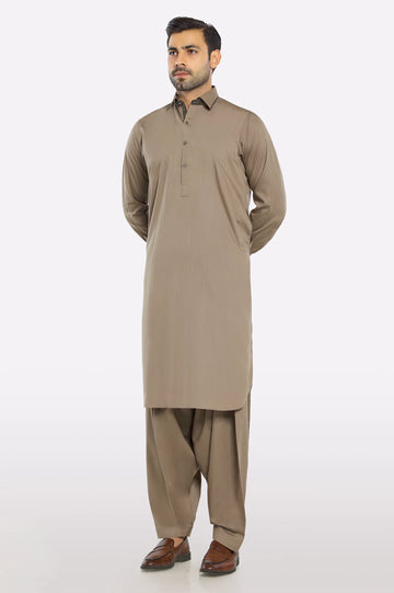 Light Brown Wash & Wear Fabric