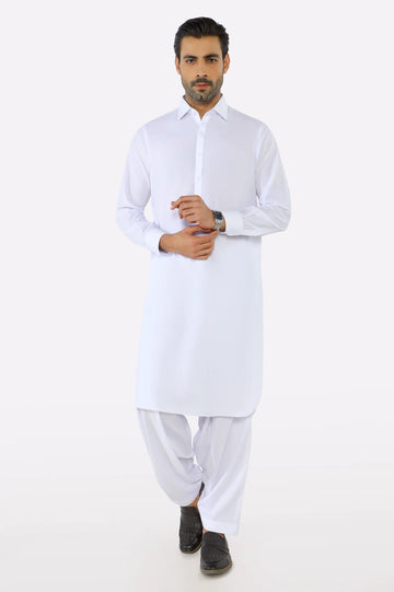 White Wash & Wear Fabric
