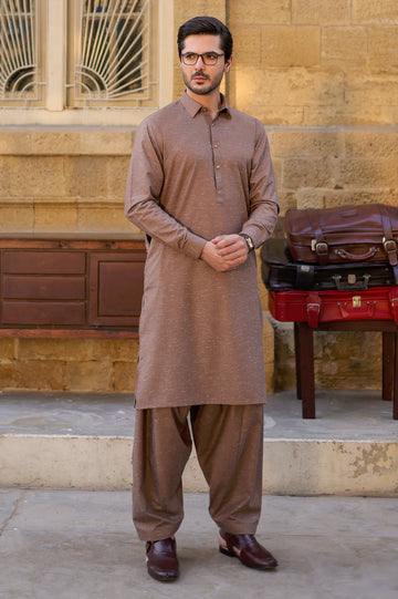 Brown Wash & Wear Fabric