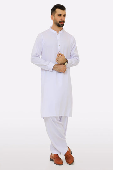 White Wash & Wear Fabric