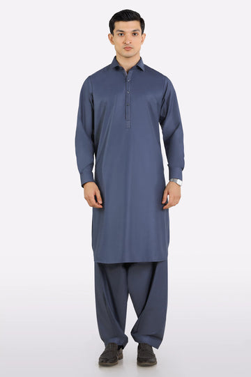 Blue Wash & Wear Fabric