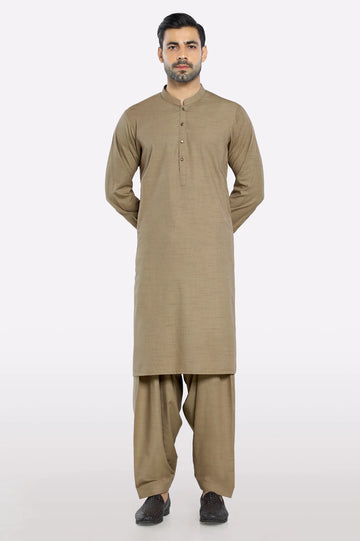 Light Brown Wash & Wear Fabric