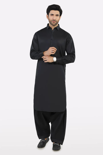 Black Wash & Wear Fabric