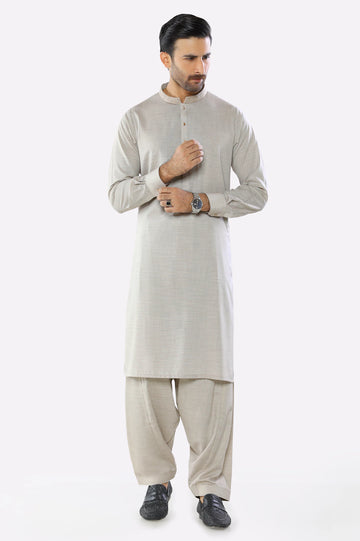 Beige Wash & Wear Fabric