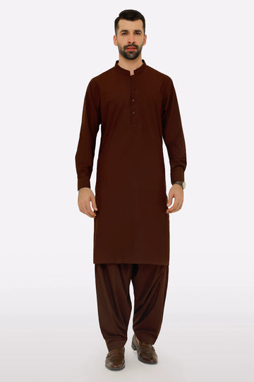 Maroon Wash & Wear Fabric