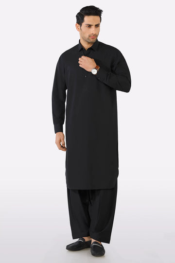 Black Wash & Wear Fabric