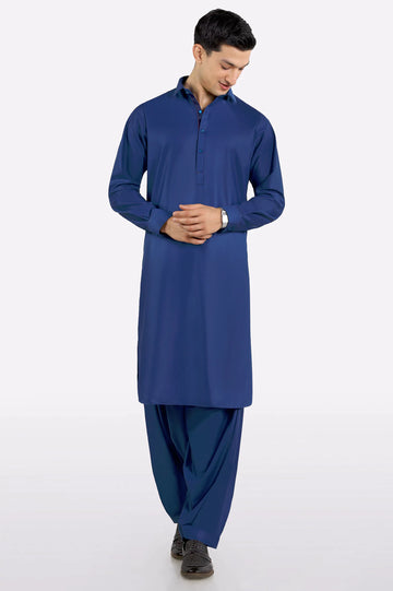 Blue Wash & Wear Fabric