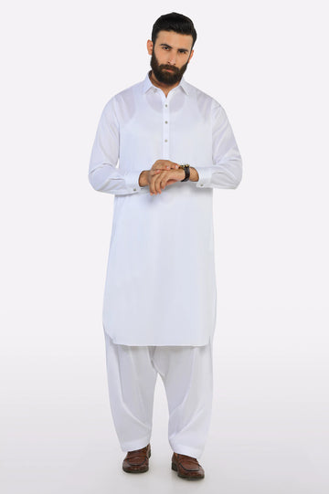 White Wash & Wear Fabric