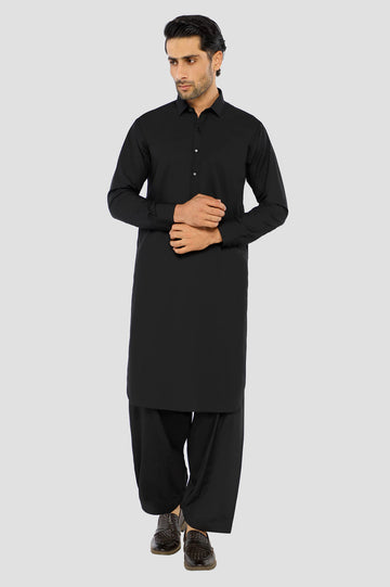 Black Wash & Wear Fabric