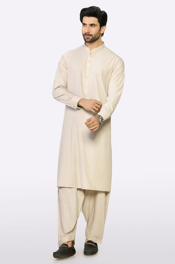 Beige Wash & Wear Fabric
