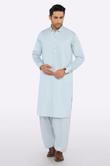 Sky Blue Wash & Wear Fabric