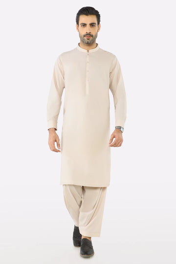 Beige Wash & Wear Fabric