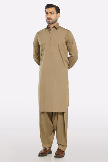 Light Brown Wash & Wear Fabric