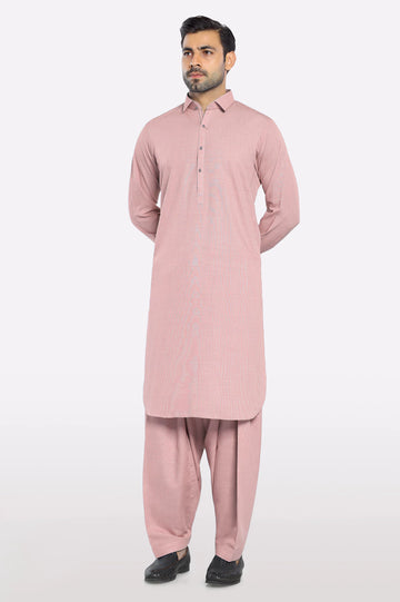 Peach Wash & Wear Fabric