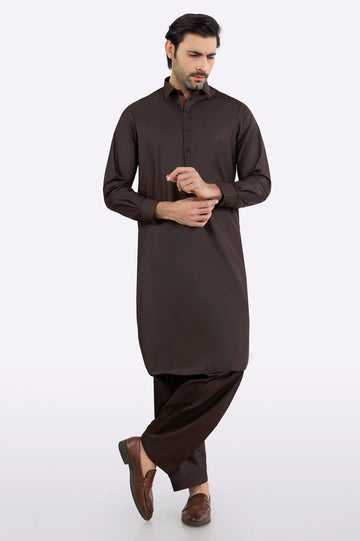 Dark Brown Wash & Wear Fabric