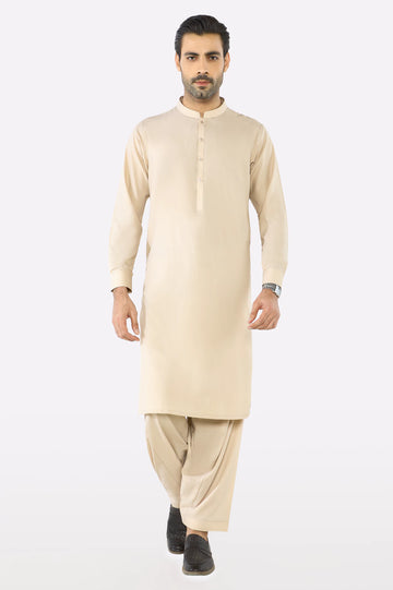 Beige Wash & Wear Fabric