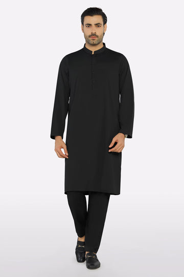 Black Wash & Wear Fabric