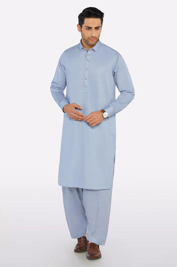 Light Grey Wash & Wear Fabric