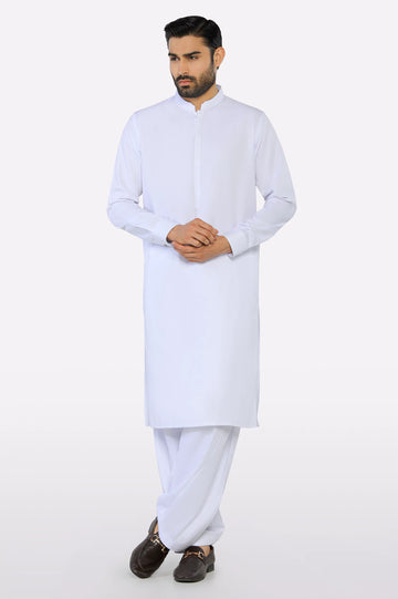 White Wash & Wear Fabric