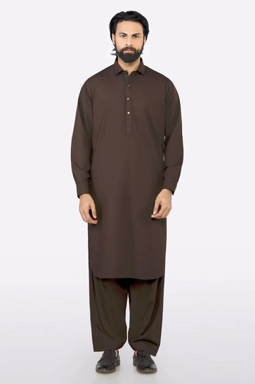 Dark Brown Wash & Wear Fabric
