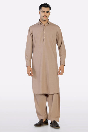 Light Brown Wash & Wear Fabric