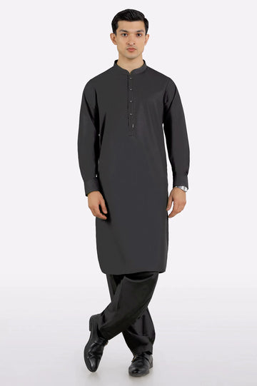 Charcoal Wash & Wear Fabric