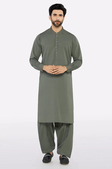 Green Wash & Wear Fabric