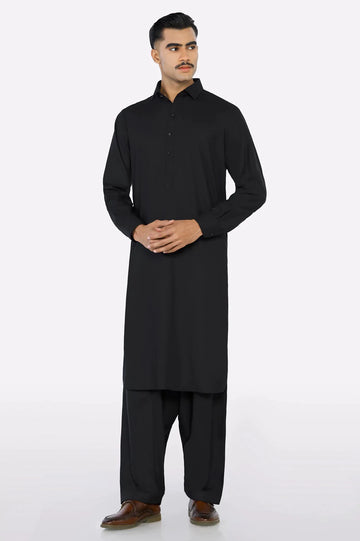 Black Wash & Wear Fabric