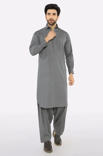 Dark Grey Arco Wool Fabric