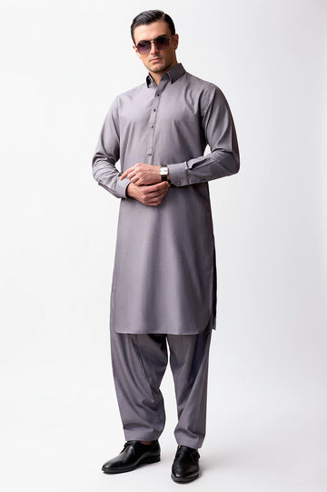 Purple Arco Wool Fabric