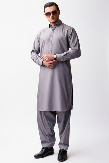 Light Purple Shetland Wool Fabric