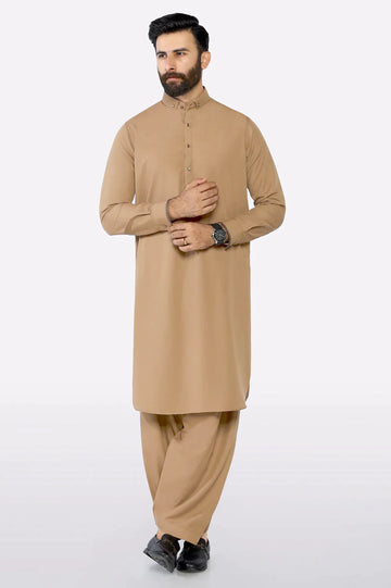 Camel Wash & Wear Fabric