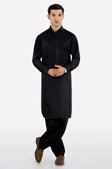 Black Wash & Wear Fabric